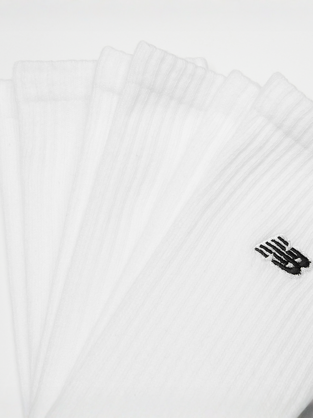 New Balance, 3 PACK - NB BLACK PATCH LOGO CREW -  white/grey/black, wit, Afbeelding 2 van 2