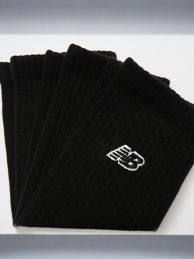 New Balance, 3 PACK - NB BLACK PATCH LOGO CREW -  white/grey/black, zwart, Afbeelding 2 van 2