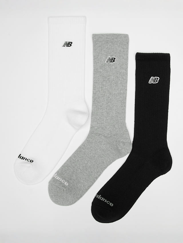 New Balance, 3 PACK - Black Patch Logo Crew, multi-colour, Image 1 of 2