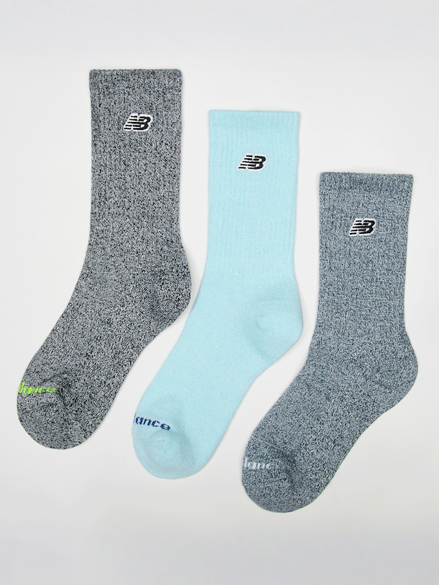 New Balance, 3 PACK - Patch Logo Seasonal Crew, blue, Image 1 of 2