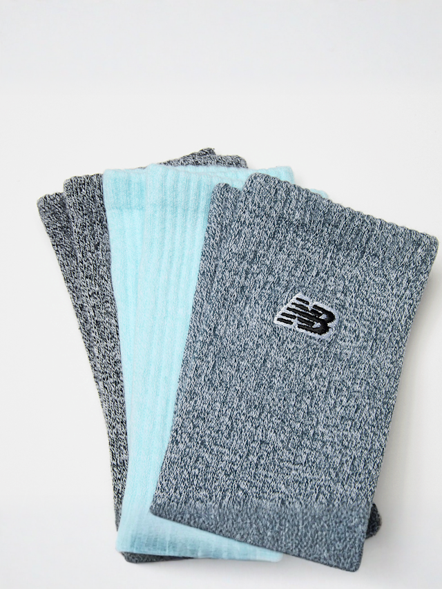 New Balance, 3 PACK - Patch Logo Seasonal Crew, blue, Image 2 of 2