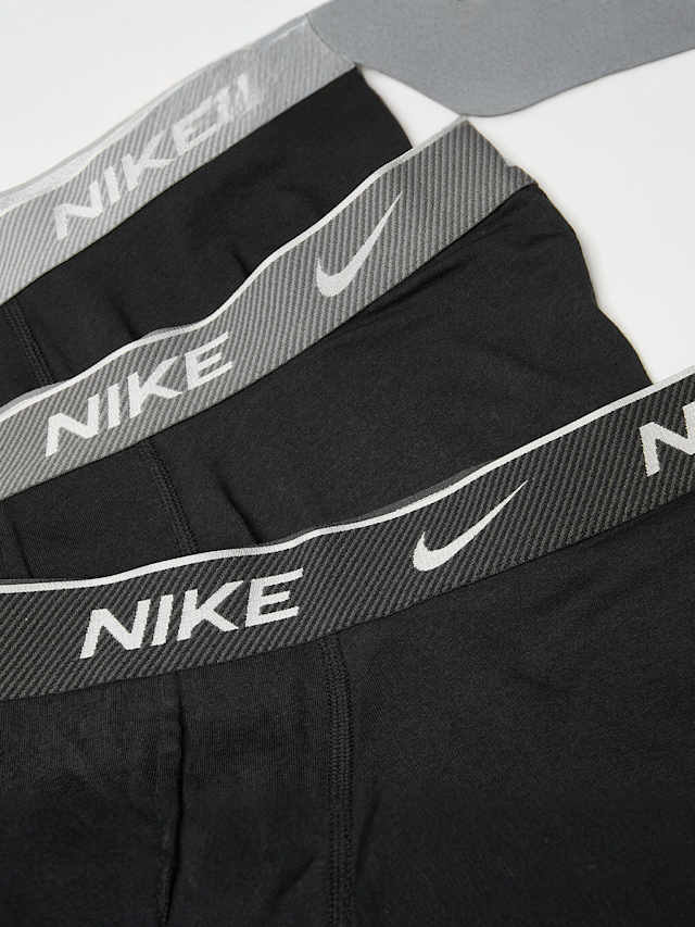 Nike, 3 PACK - Everyday Cotton Stretch Trunk, black, Image 2 of 2