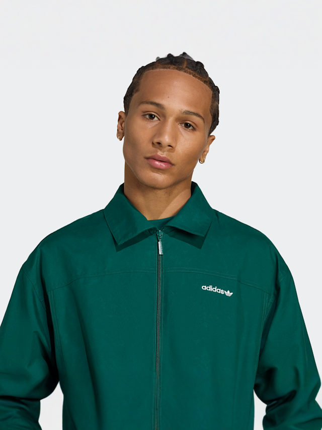 adidas Originals, Brushed Track Jacket, green, Image 3 of 5
