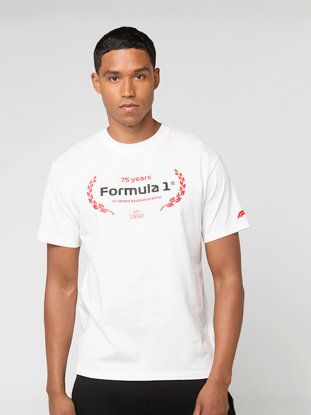 PUMA, F1 Essentials Graphic Tee, white, Image 1 of 6