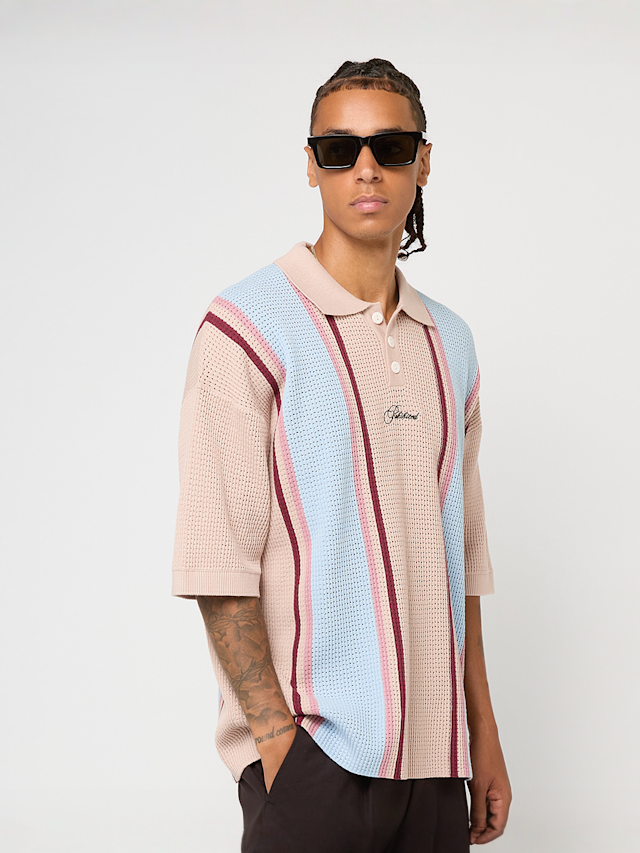 Prohibited, Charlies Knitted Polo, multi-colour, Image 1 of 4