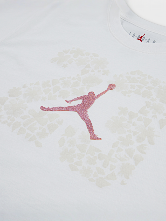 Jordan, 23 Floral Short Sleeve Tee, white, Image 3 of 3