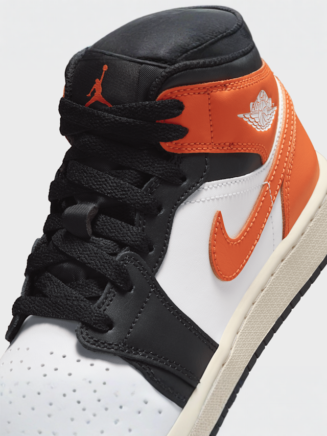 Jordan, Jordan 1 Mid (GS), zwart, Afbeelding 7 van 8