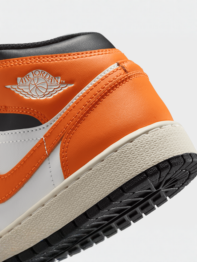 Jordan, Jordan 1 Mid (GS), zwart, Afbeelding 8 van 8