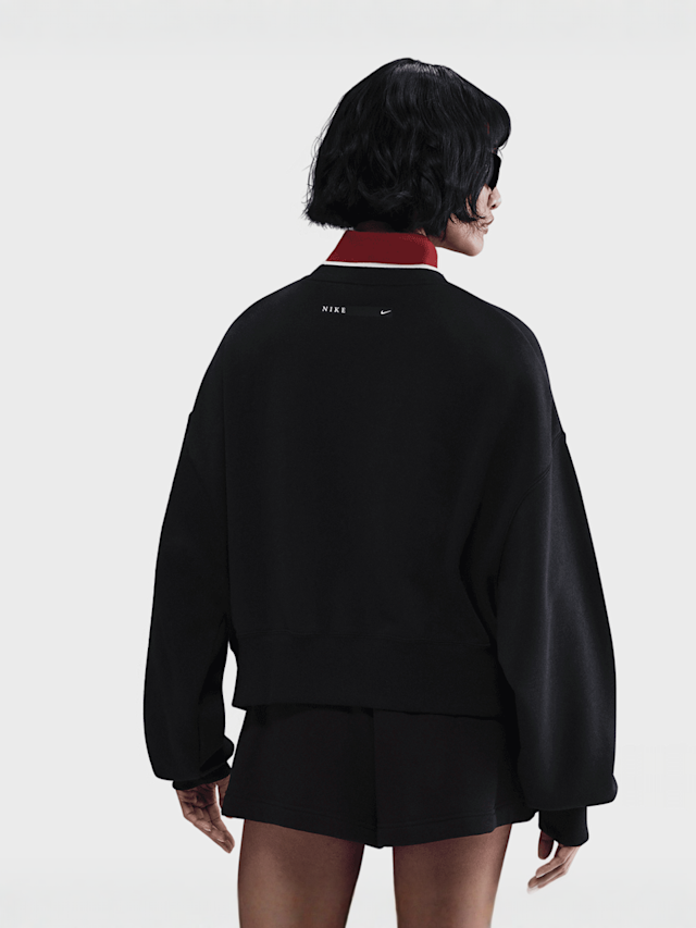 Nike, Sportswear Phoenix Fleece Crew GLS, black, Image 2 of 5