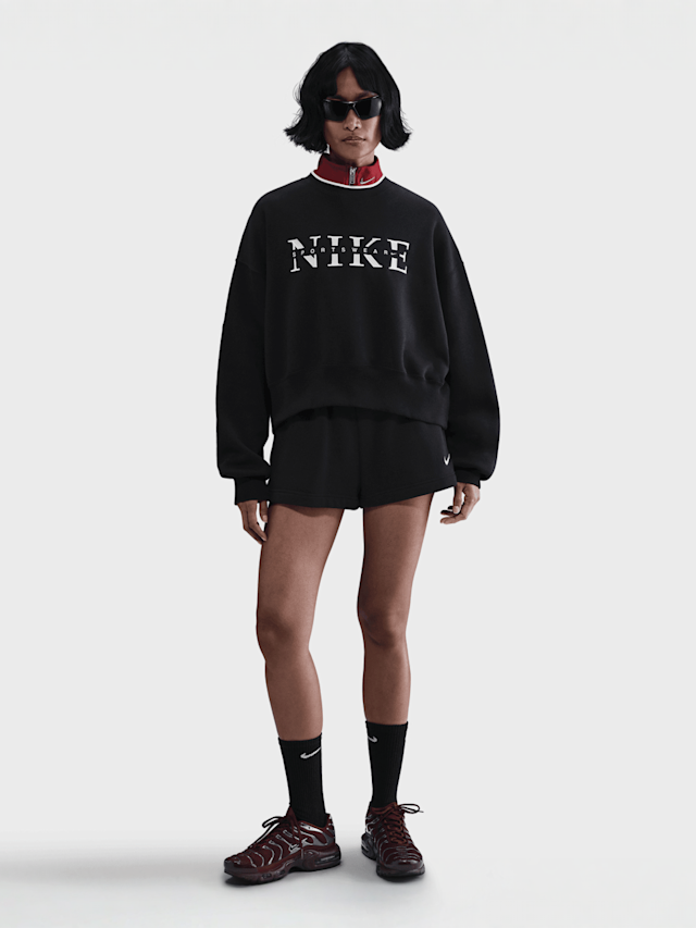 Nike, Sportswear Phoenix Fleece Crew GLS, black, Image 5 of 5