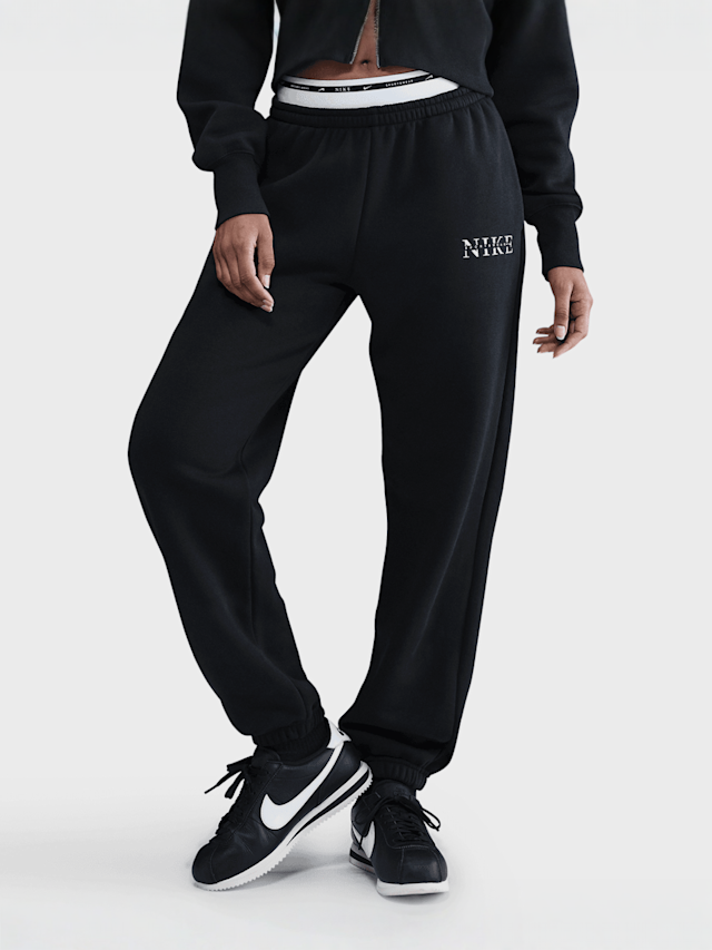 Nike, Sportswear Phoenix Fleece High-Waisted Sweatpants, zwart, Afbeelding 1 van 4