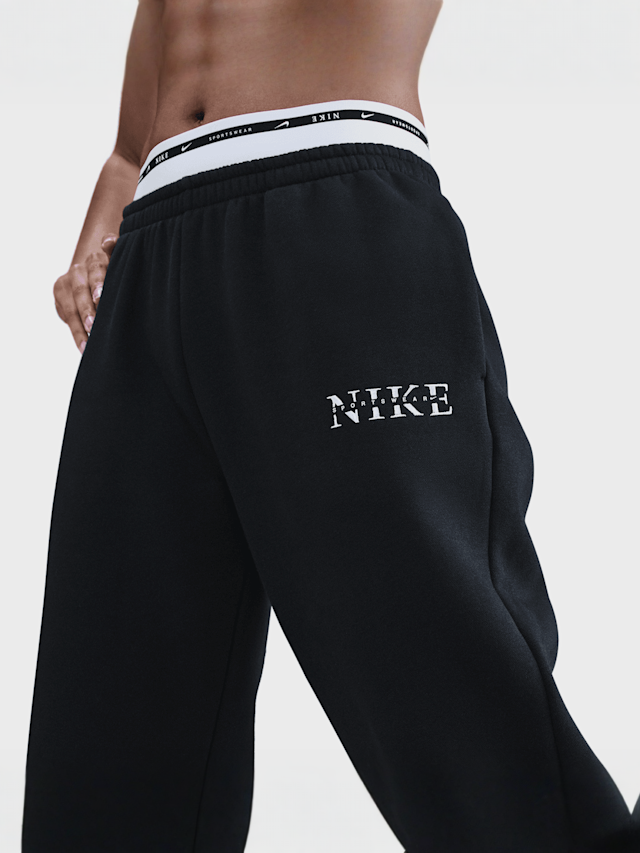 Nike, Sportswear Phoenix Fleece High-Waisted Sweatpants, zwart, Afbeelding 3 van 4