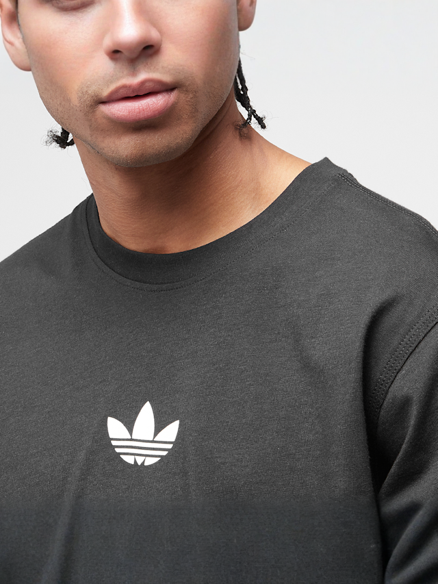 adidas Originals, Floating Trefoil Tee, black, Image 3 of 5