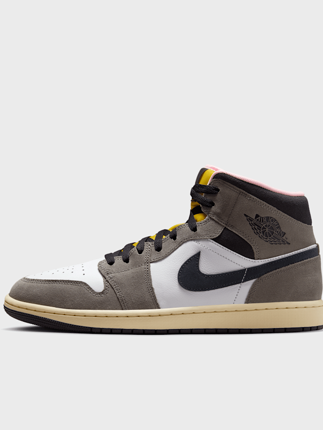 Jordan, Air Jordan 1 Mid SE summit white/blue chill-black, brown, Image 1 of 8
