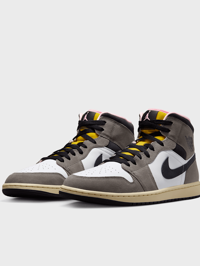 Jordan, Air Jordan 1 Mid SE summit white/blue chill-black, brown, Image 4 of 8