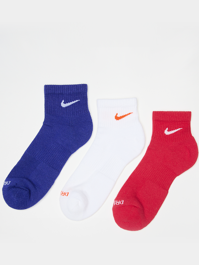 Nike, 3 PACK - Nike Everyday Plus  red/wht/blue, multicolor, Afbeelding 1 van 2