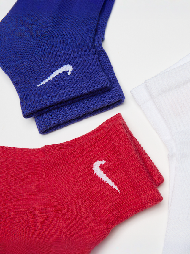 Nike, 3 PACK - Nike Everyday Plus  red/wht/blue, multicolor, Afbeelding 2 van 2