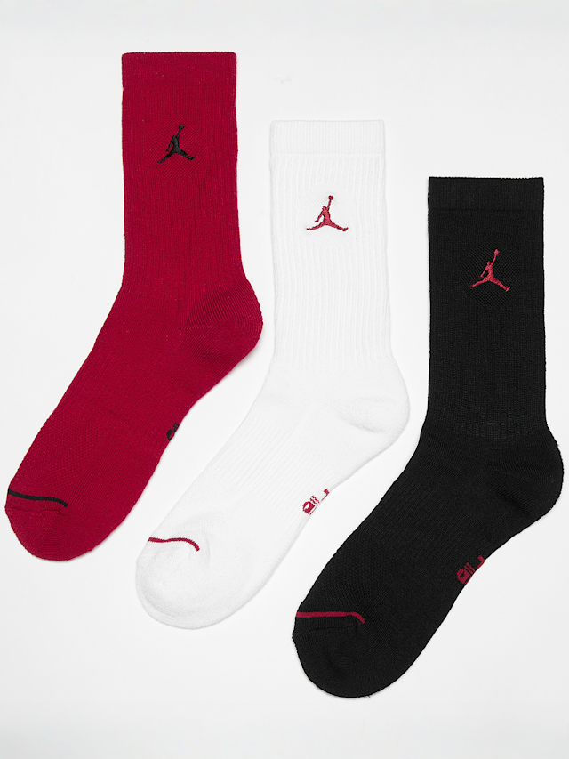 Jordan, 6 PACK - Everyday Cushioned Crew Socks, multi-colour, Image 1 of 2