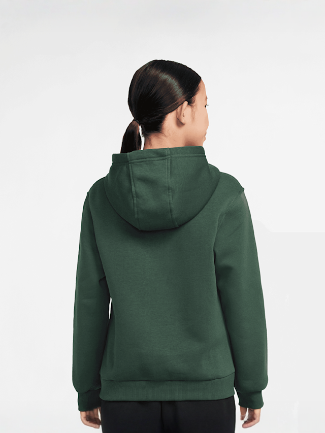 Nike, Sportswear Club Fleece Hoodie Low Brand Read, green, Image 2 of 3