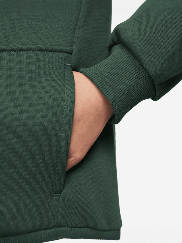 Nike, Sportswear Club Fleece Hoodie Low Brand Read, green, Image 3 of 3