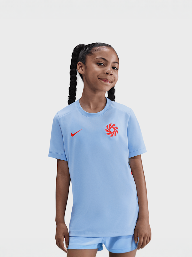 Nike, Erling Haaland Academy Dri-FIT Short-Sleeve Soccer Top, blue, Image 1 of 3