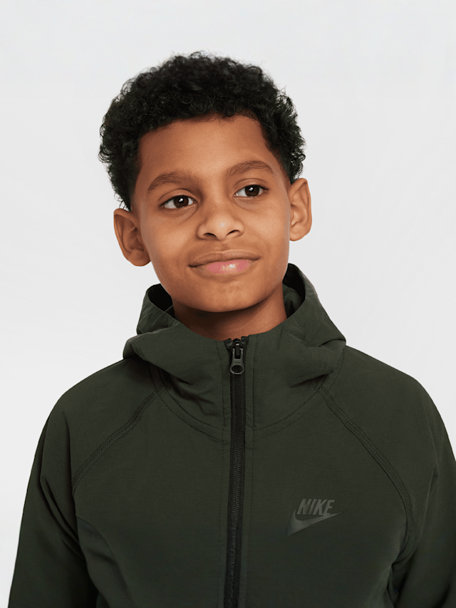 Nike, Sportsweat Tech Woven Full Zip Jacket, groen, Afbeelding 3 van 9