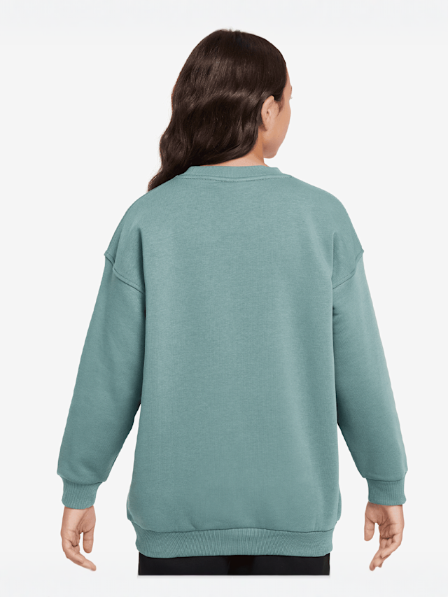 Nike, Sportswear Club Fleece Oversized Crew, groen, Afbeelding 2 van 3