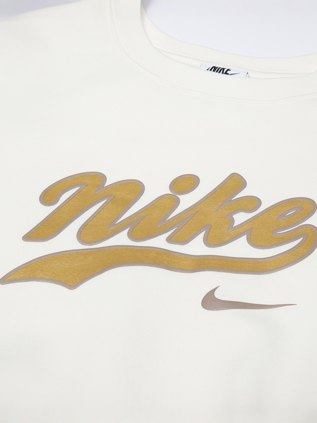 Nike, Sportswear Trend Fleece Crop Crew, beż, Obraz 3 z 3