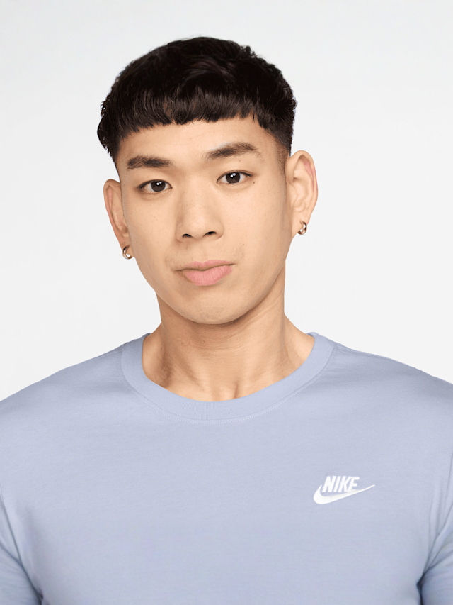 Nike, Sportswear Club Tee, blue, Image 3 of 3