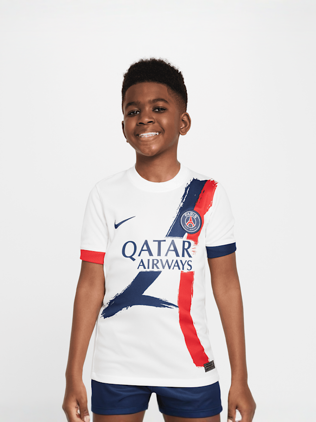 Nike, Paris Saint-Germain Nike Kids Away Stadium 2024/25, white, Image 2 of 8