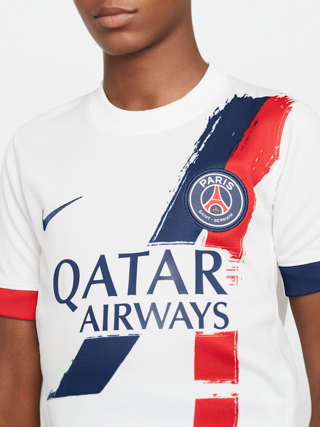 Nike, Paris Saint-Germain Nike Kids Away Stadium 2024/25, white, Image 4 of 8