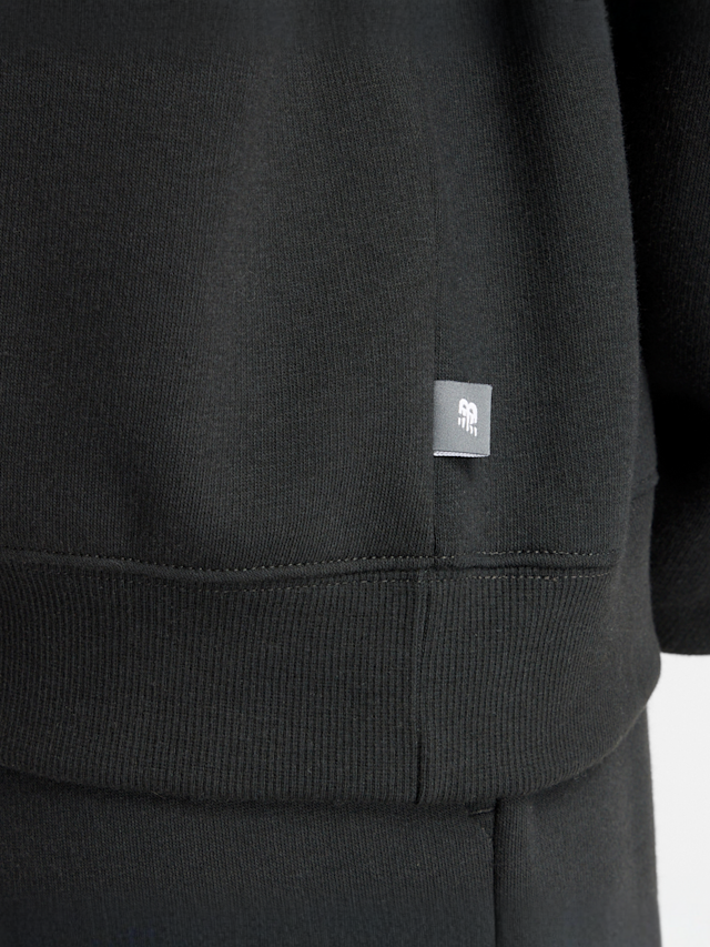 New Balance, Linear Heritage Fleece Crew, black, Image 4 of 5