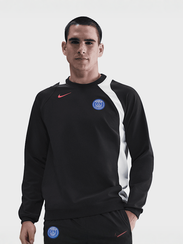 Nike, PSG T90 Crew Top 3R Graphic, black, Image 1 of 7