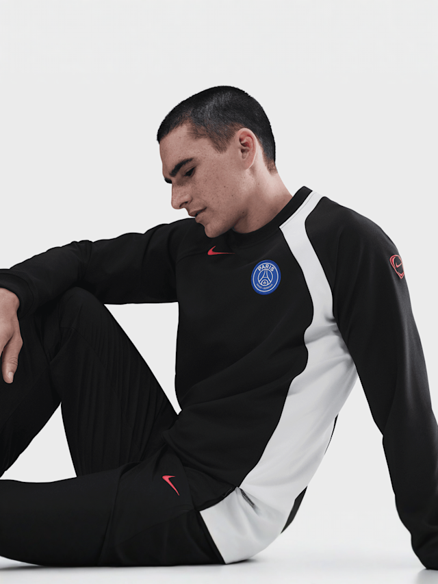 Nike, PSG T90 Crew Top 3R Graphic, black, Image 5 of 7