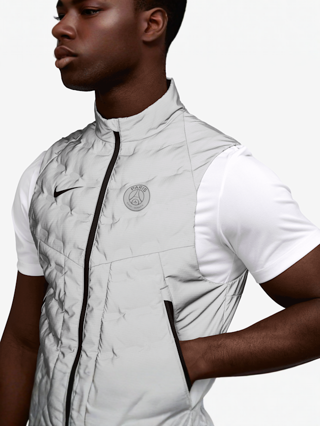 Nike, PSG Therma-Fit ADV Running Division Vest GXTA, silver, Image 3 of 4