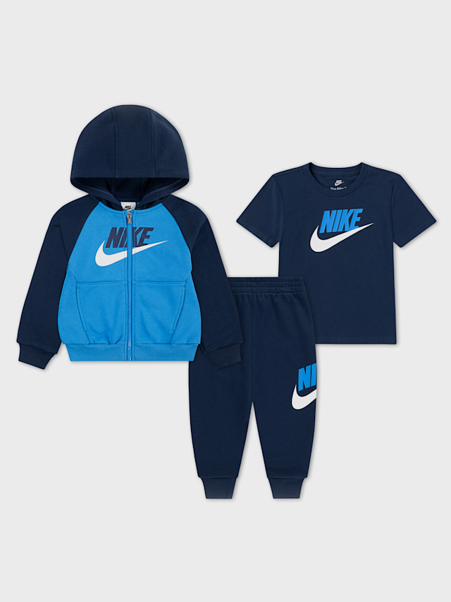 Nike, Color Blocked High-Brand-Read Jogger Set, blue, Image 1 of 4