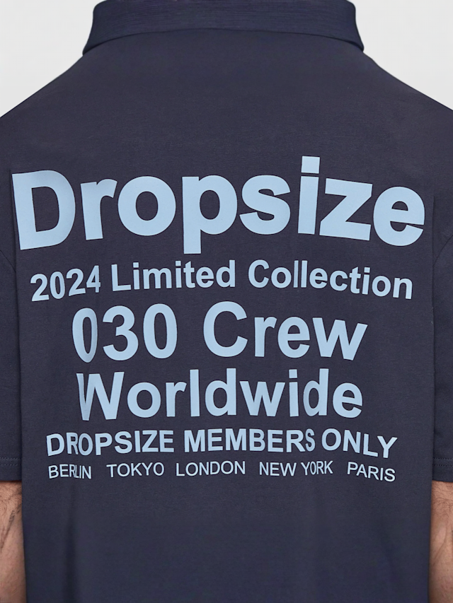 DropSize, Heavy Oversized World Wide T-Shirt, blue, Image 3 of 4