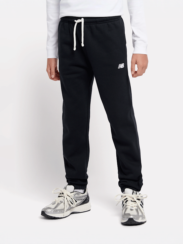 New Balance, Boys Brush Back Small Logo Joggers, black, Image 1 of 5