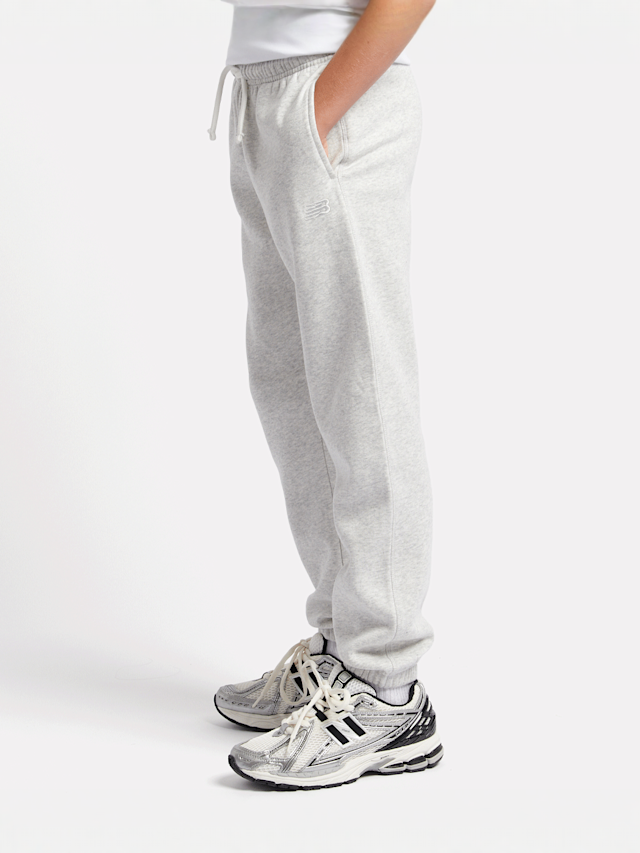 New Balance, Boys Brush Back Small Logo Joggers, grey, Image 2 of 5