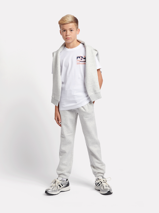 New Balance, Boys Brush Back Small Logo Joggers, grey, Image 5 of 5