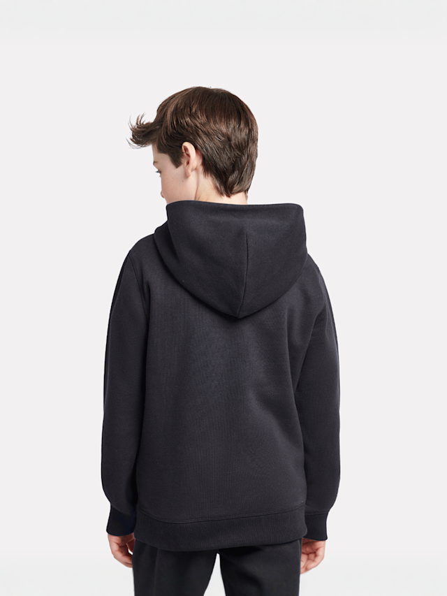 New Balance, Boys French Terry Small Logo Hoodie, black, Image 3 of 5