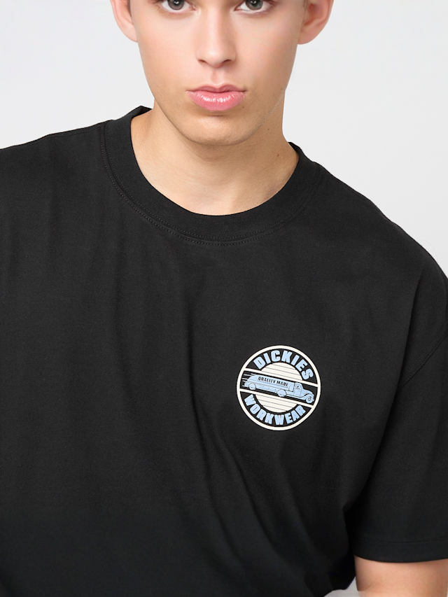 Dickies, Circle Short Sleeve Tee, czarny, Obraz 3 z 5