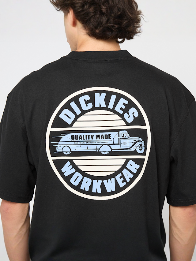 Dickies, Circle Short Sleeve Tee, black, Image 4 of 5