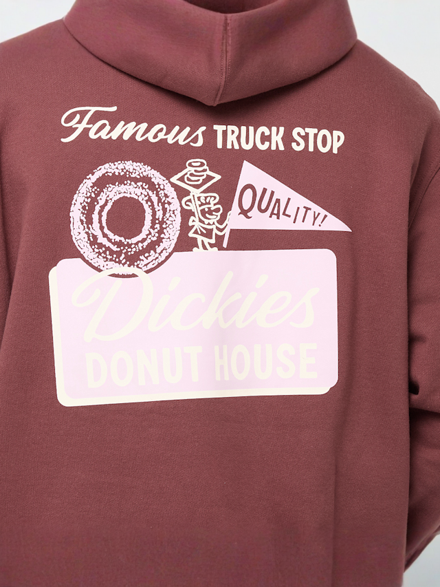 Dickies, DONUT HOUSE HOODIE andorra, red, Image 4 of 5