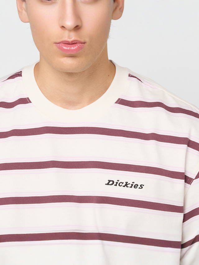 Dickies, York Stripe Short Sleeve Tee, beige, Image 3 of 4