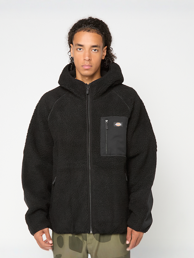 Dickies, CENTRAL HIGH PILE HOODED black, black, Image 1 of 4