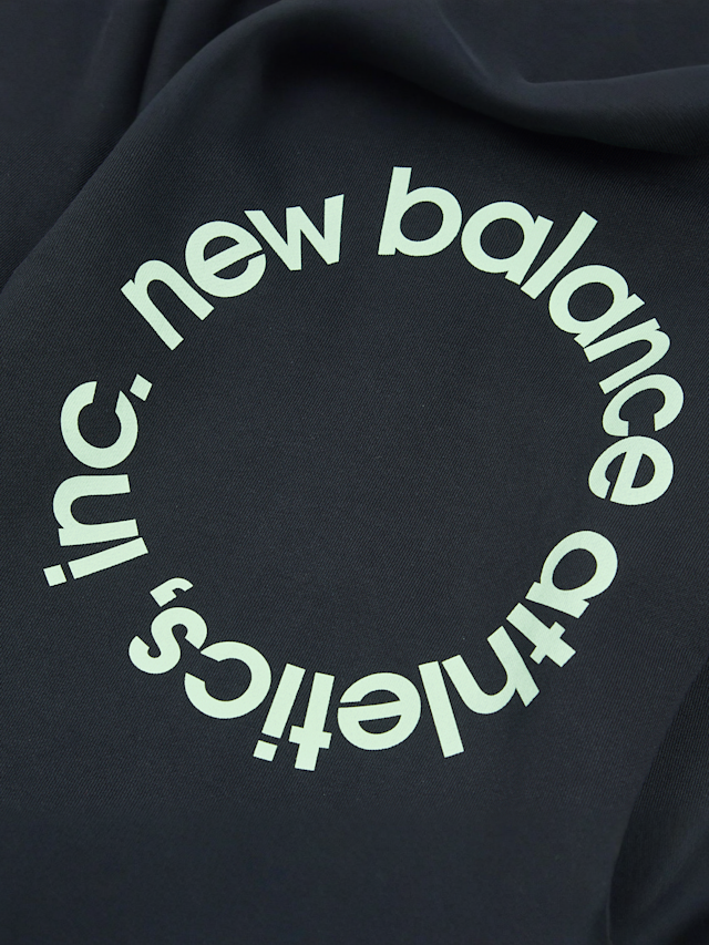 New Balance, Circular Logo Full Zip Hoodie, black, Image 4 of 4