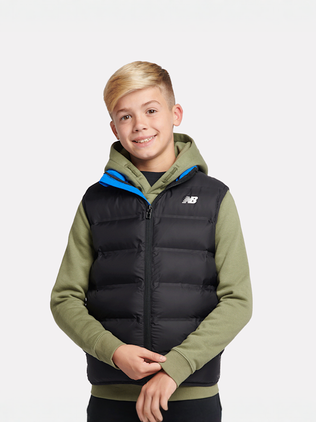 New Balance, Bond Quilted Gilet, zwart, Afbeelding 1 van 5