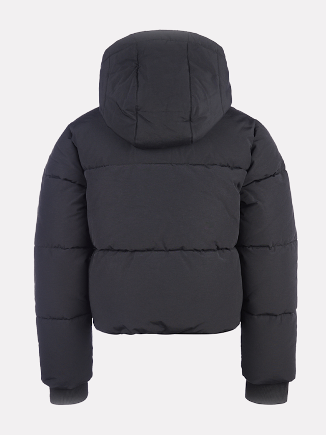 New Balance, Wide Baffle Puffer Coat, black, Image 3 of 5