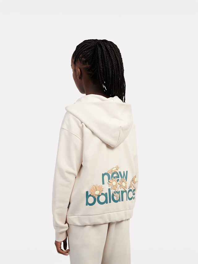 New Balance, Premium Borg Fleece Zip Thru Funnel, green, Image 3 of 7